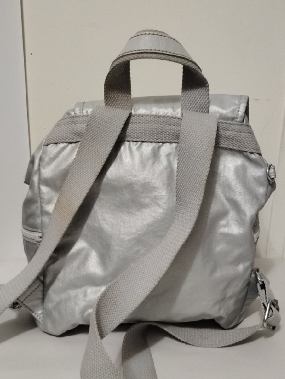 Kipling‎ City Metallic Silver Mini Backpack - Picture 4 of 11